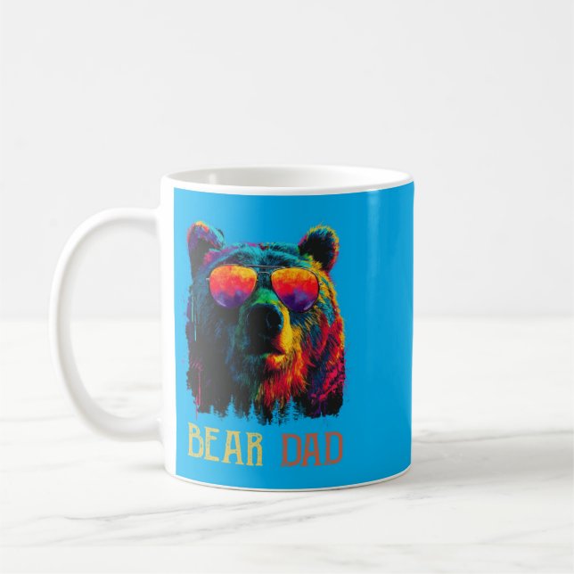 Caneca De Café Design de Urso Engraçado para Homens e Mulheres Am (Esquerda)