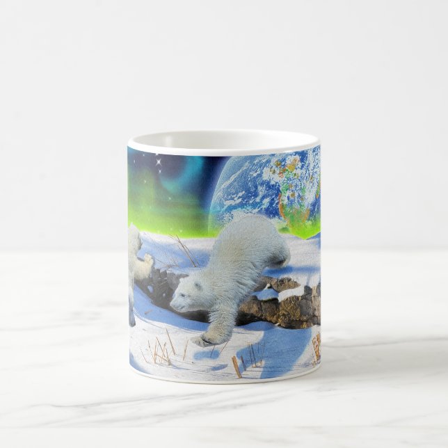Caneca De Café Design de Ursos para Animais e Animais Selvagens (Centro)