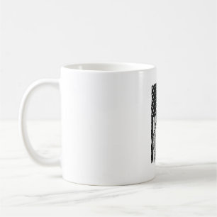 Caneca De Café Design de Vetor de Bandeira de Cavalo da Linha Azu