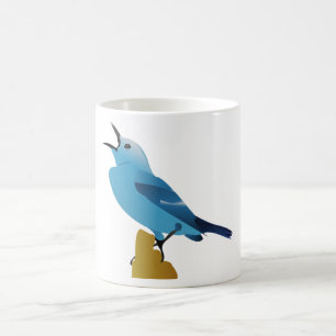 Caneca De Café design de vetor de pássaro