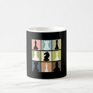 Caneca De Café Design De Xadrez Para Jogador De Xadrez