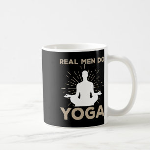 Caneca De Café Design de Yoga Divertido para Homens Posição de Yo