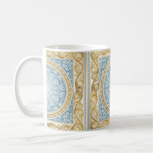 Caneca De Café Design decorativo para ornamentados ouro