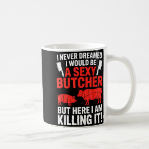 Caneca De Café Design Divertido de Açougueiro para Homens Mulhere
