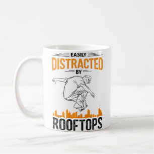 Caneca De Café Design Divertido de Curso de Obstáculos de Parkour