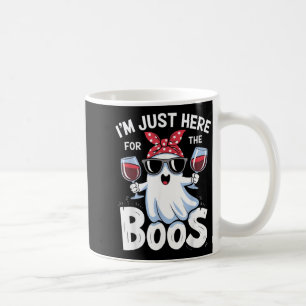 Caneca De Café Design Divertido de Fantasma de Halloween Estou Aq