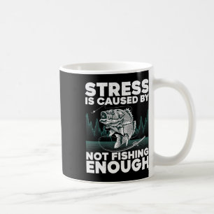 Caneca De Café Design Divertido de Pesca para Homens e Mulheres B