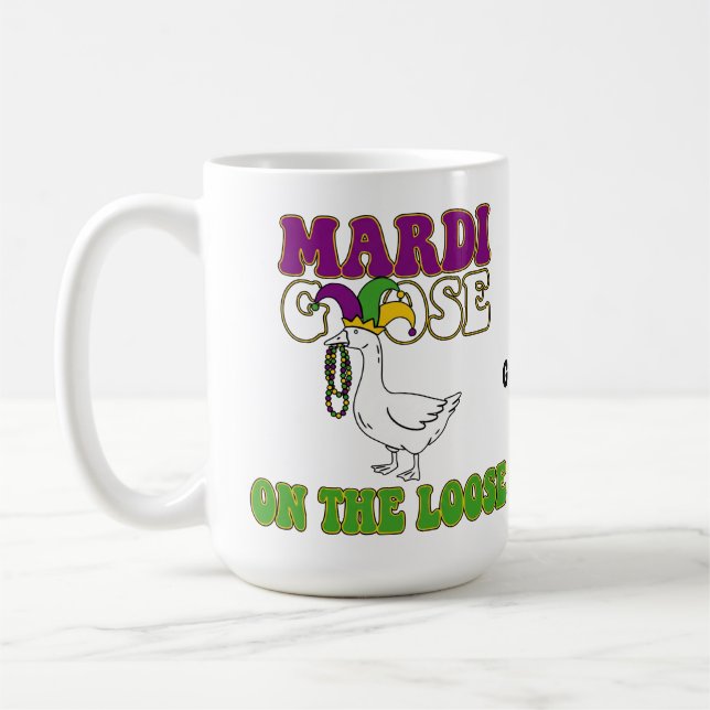 Caneca De Café Design Divertido de Terça-Feira Gorda com Ganso à  (Esquerda)