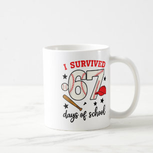 Caneca De Café Design Divertido Eu Sobrevivi 67 Dias De Escola Ve