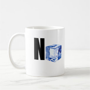 Caneca De Café Design Divertido Minimalista do Cubo de Gelo