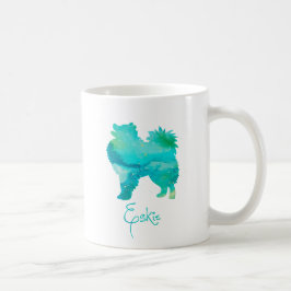 Caneca De Café Design do American Eskimo Watercolor