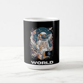 Caneca De Café Design do Astronauta Mundial