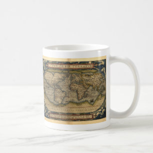 Caneca De Café Design do Atlas Histórico do Mapa do Mundo de Vin