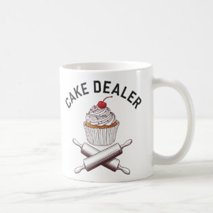 Caneca De Café "Design do Cupcake do distribuidor de bolso   Desi