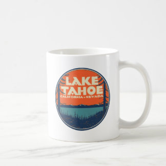 Caneca De Café Design do decalque das viagens vintage de Lake