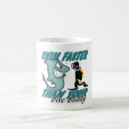 Caneca De Café Design do divertimento do amigo do mergulho do