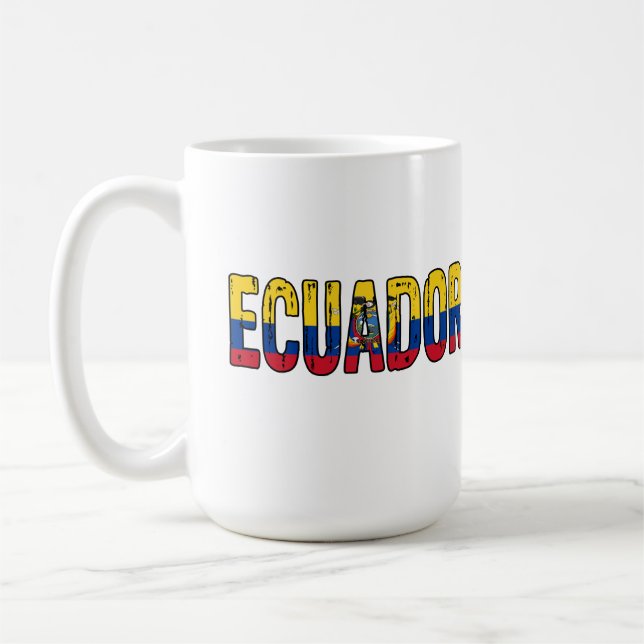 Caneca De Café Design do Equador (Esquerda)
