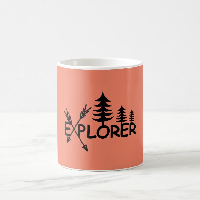 Caneca De Café Design do Explorer - Mug Clássico (Centro)