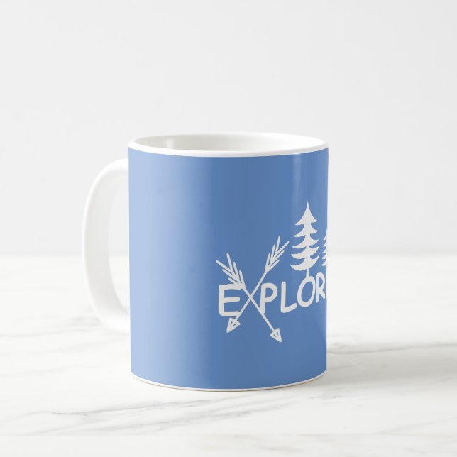 Caneca De Café Design do Explorer - Mug Clássico (Frente Esquerda)