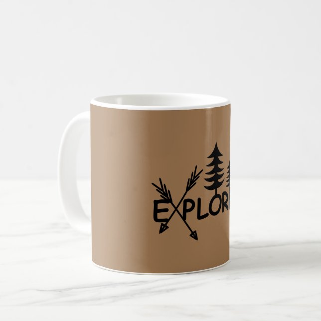 Caneca De Café Design do Explorer - Mug Clássico (Frente Esquerda)