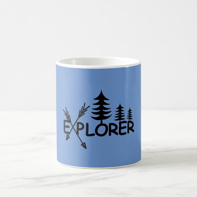Caneca De Café Design do Explorer - Mug Clássico (Centro)