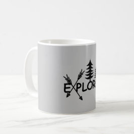 Caneca De Café Design do Explorer - Mug Clássico