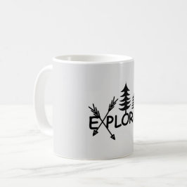 Caneca De Café Design do Explorer - Mug Clássico