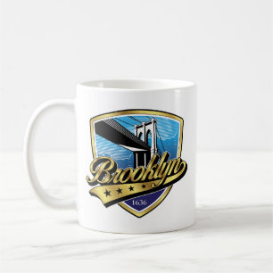 Caneca De Café Design do logotipo Brooklyn Gold Swoosh