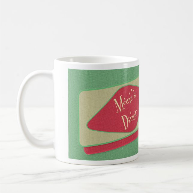 Caneca De Café design do Mães Diner 1950 (Esquerda)