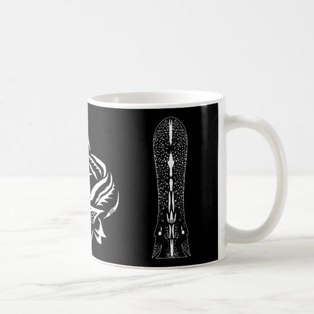 Caneca De Café Design do Paddlefish & do Rostrum (Direita)