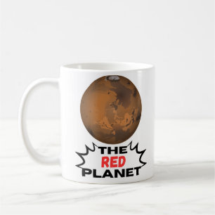 Caneca De Café Design do Planeta Vermelho