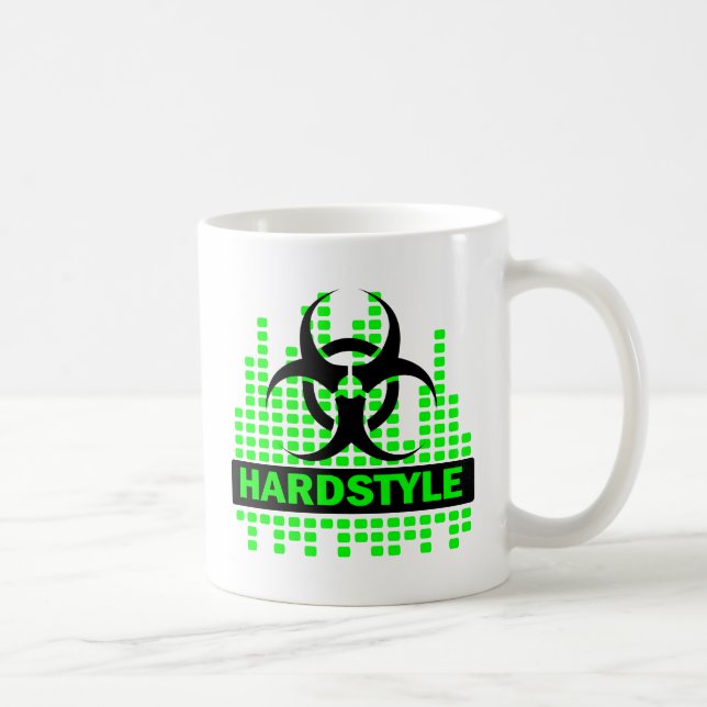 Caneca De Café Design do ritmo de Hardstyle (Direita)