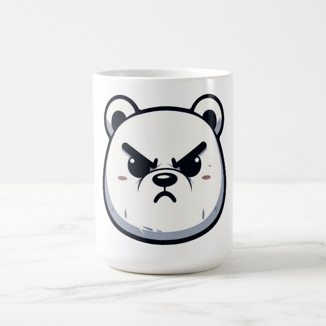 Caneca De Café Design do Urso Polar Zangado (Centro)