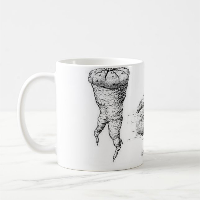 Caneca De Café Design do williamsii do Lophophora (Esquerda)