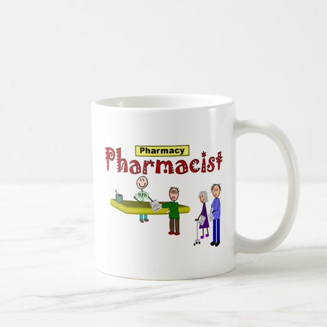 Caneca De Café Design dos clientes do farmacêutico (Direita)
