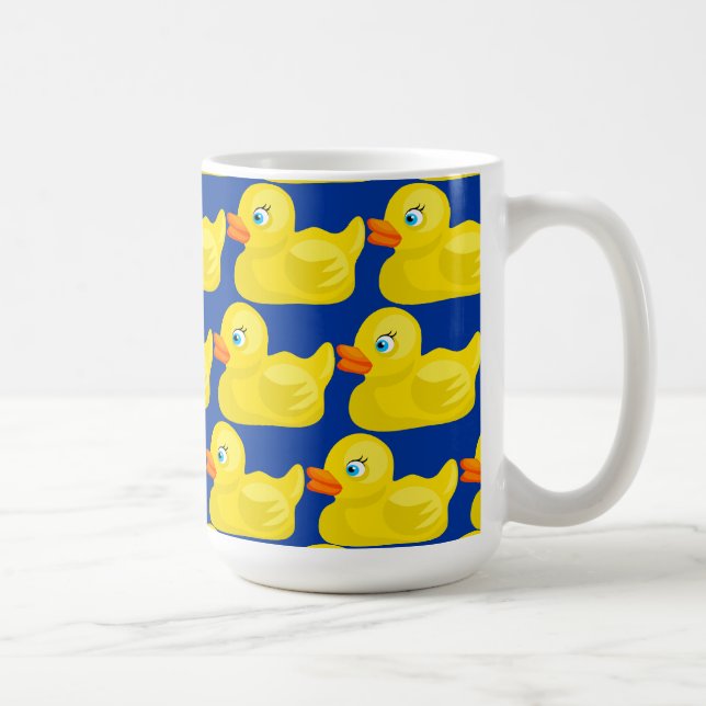Caneca De Café Design Ducky de borracha amarelo impressionante do (Direita)