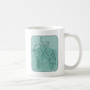 Caneca De Café Design em Teal