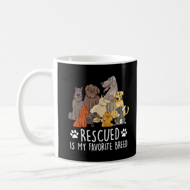 Caneca De Café Design engraçado de cachorro para homens e mulhere (Esquerda)