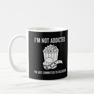 Caneca De Café Design engraçado de Cellolokit "Não sou viciado" -