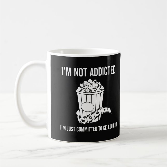Caneca De Café Design engraçado de Cellolokit "Não sou viciado" - (Esquerda)