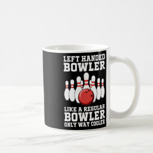 Caneca De Café Design engraçado de jogador de boliche canhoto par