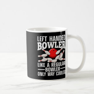 Caneca De Café Design engraçado de jogador de boliche canhoto par