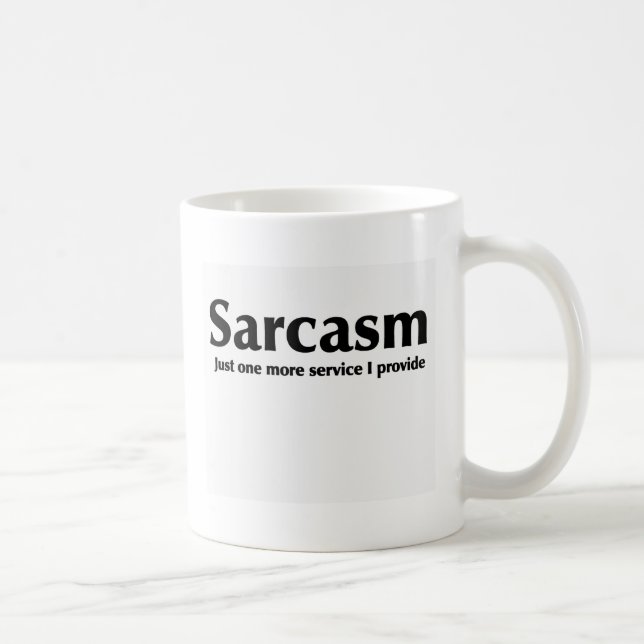 Caneca De Café Design engraçado do sarcasmo (Direita)