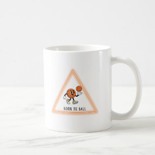 Caneca De Café Design Engraçado e Fofo de Basquete