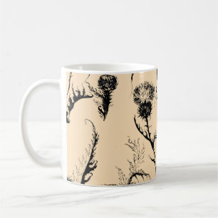 Caneca De Café design floral, decoração de casa, decoração gráfic