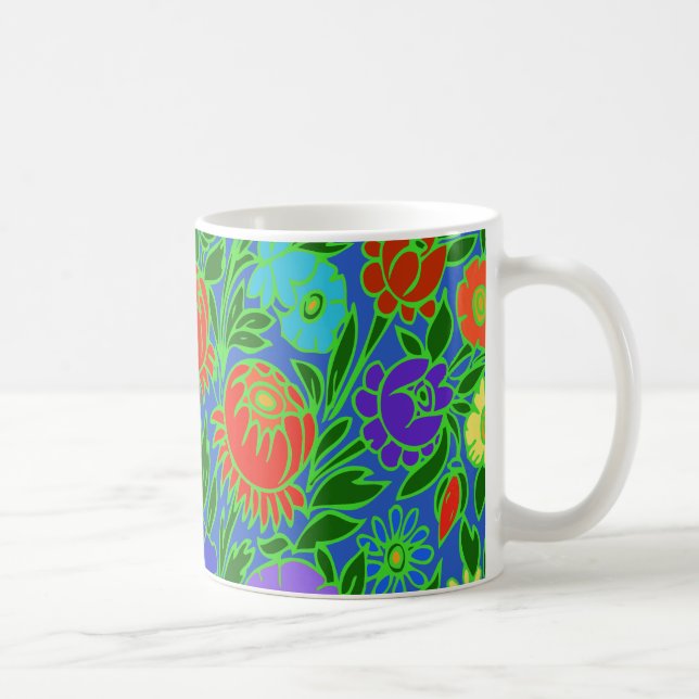 Caneca De Café Design floral nº 2 (Direita)