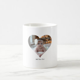 Caneca De Café Design Foto em forma de coração do seu próprio Sol