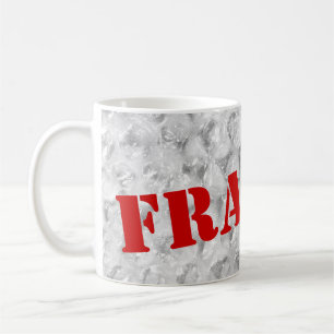 Caneca De Café Design frágil do invólucro com bolhas de ar da