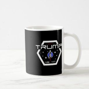 Caneca De Café Design Futurista Retro Trump 45 47 Trump