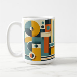 Caneca De Café Design Geométrico Clássico, 11 oz